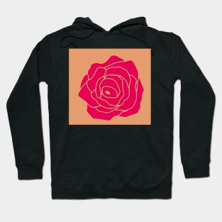 pink rose Hoodie